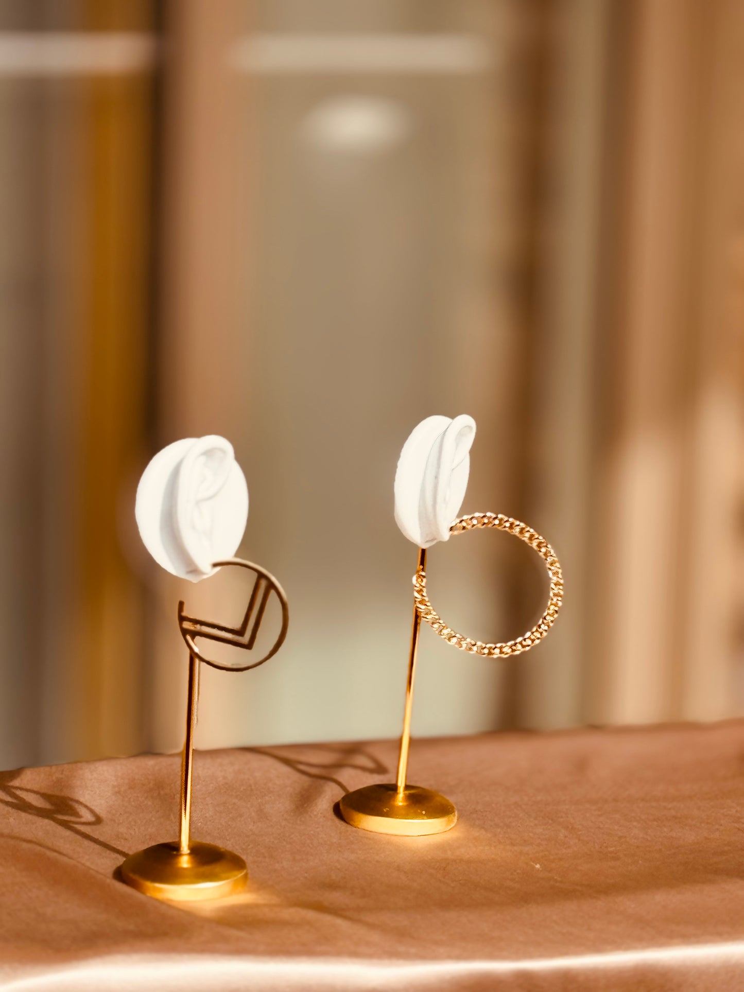 Chevron Hoop Earrings