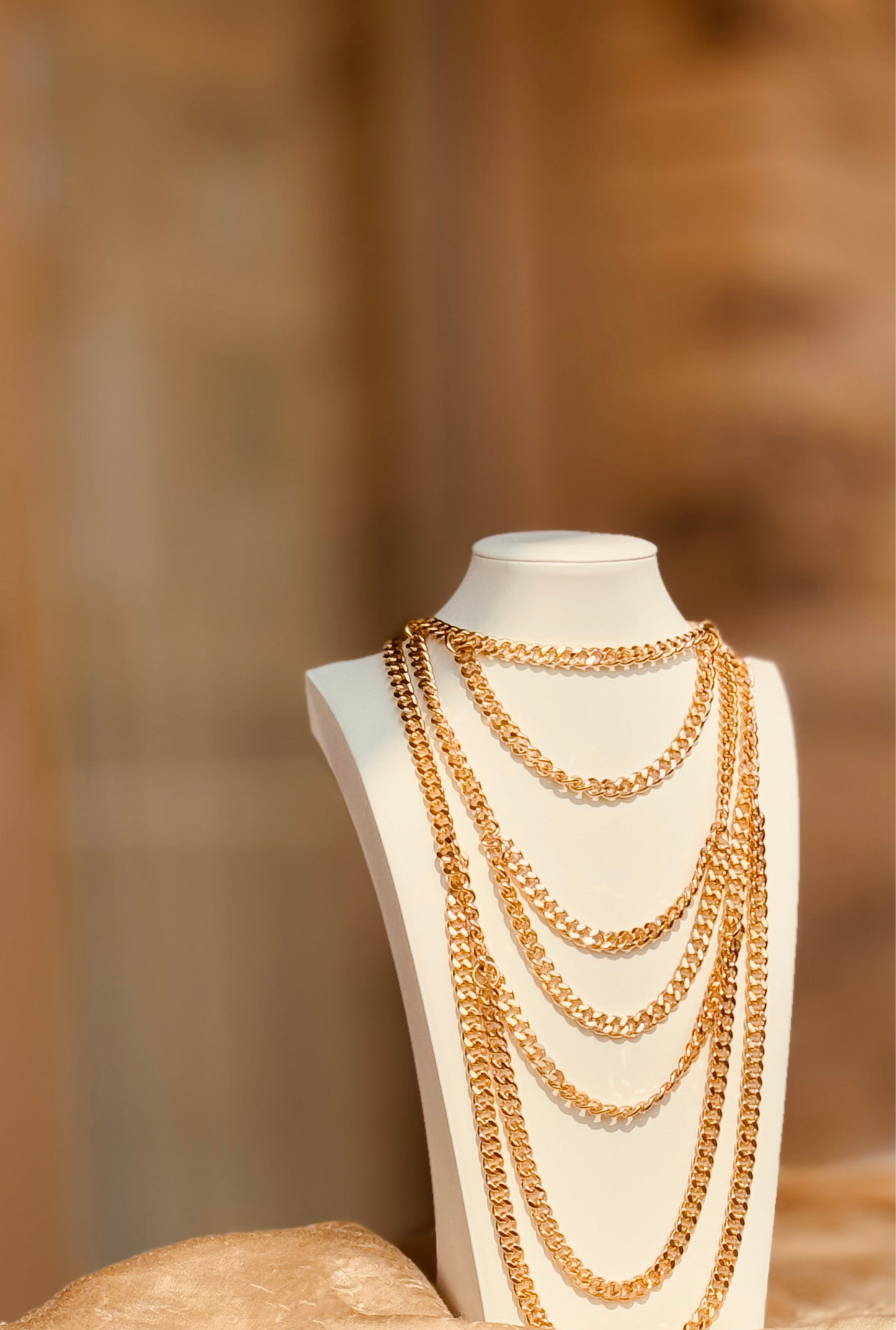 Multi-chain Gold Necklace