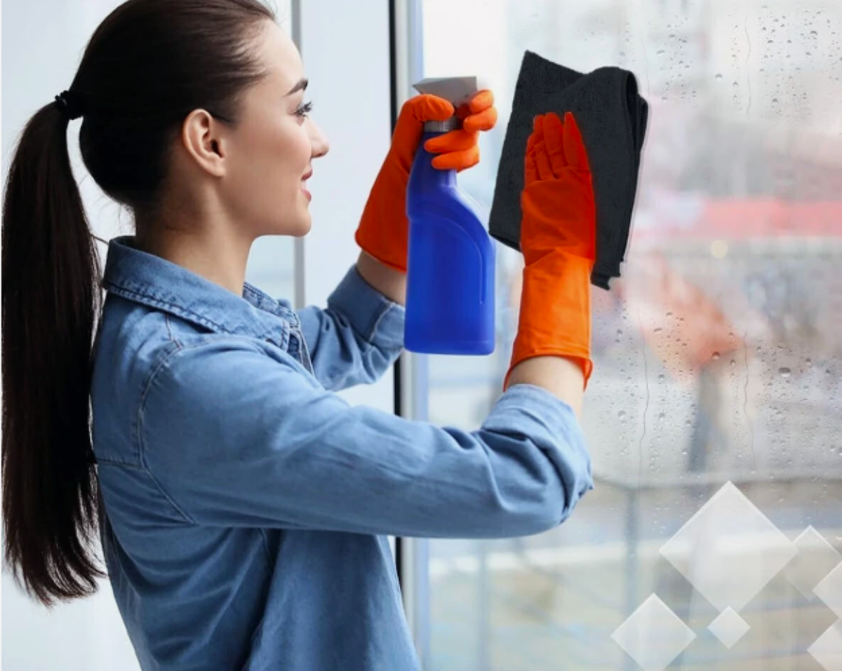 2-in-1 Microfiber Cleaning Cloths – Absorbent, Lint-Free, Streak-Free Towels