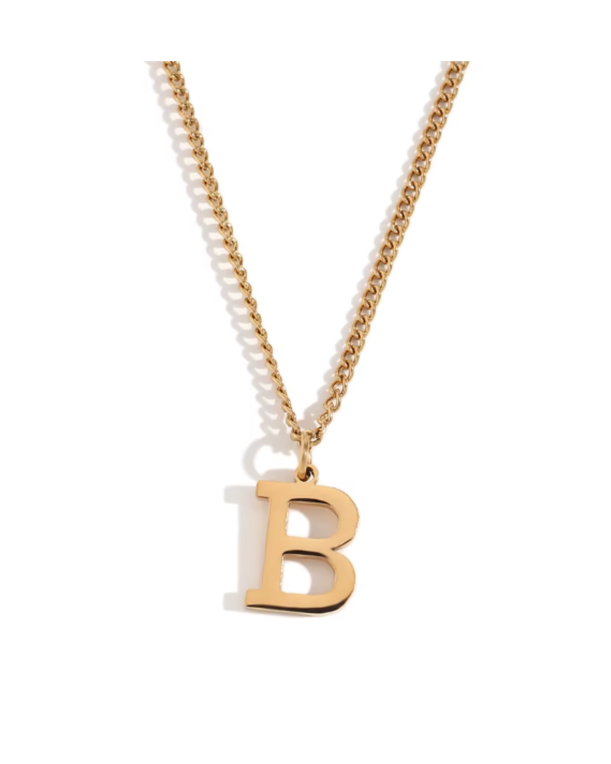Minimalist Initial Letter Necklace + Pendant