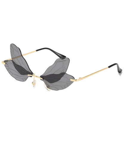 Polarized Rimless Butterfly Sunglasses
