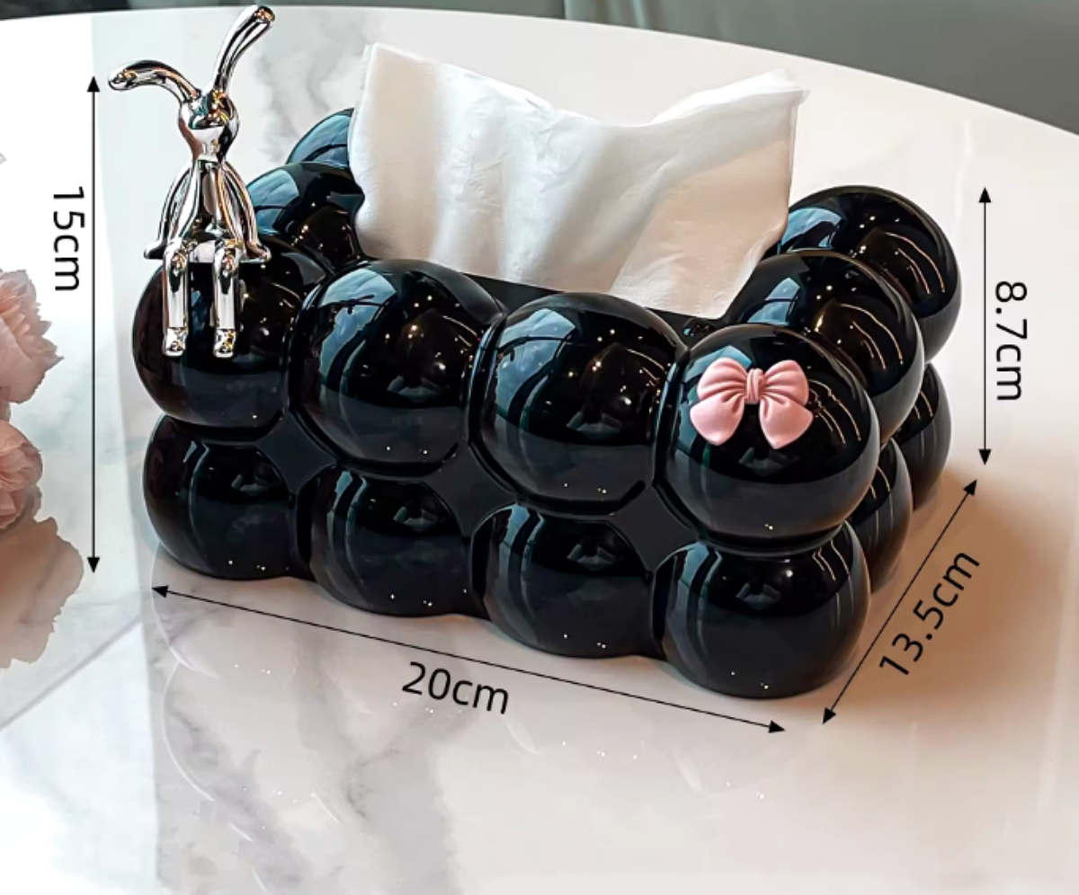 Bubble Plastic Tissue Box Organizer
