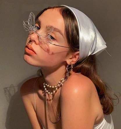 Polarized Rimless Butterfly Sunglasses