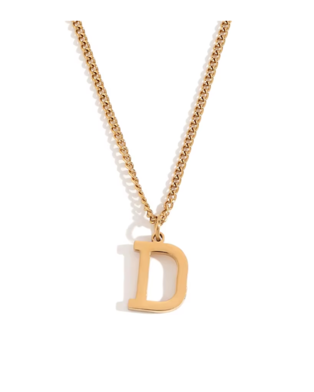 Minimalist Initial Letter Necklace + Pendant