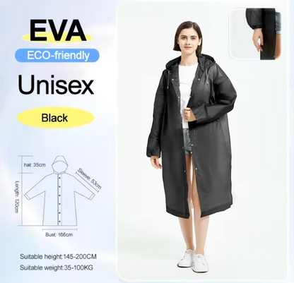 Reusable Waterproof EVA Rain Poncho