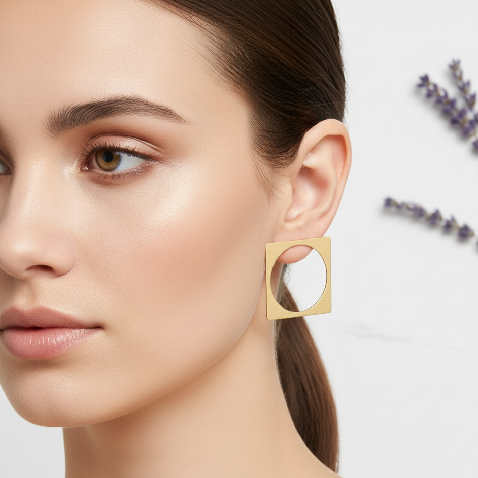 Geometric Hoop Earrings