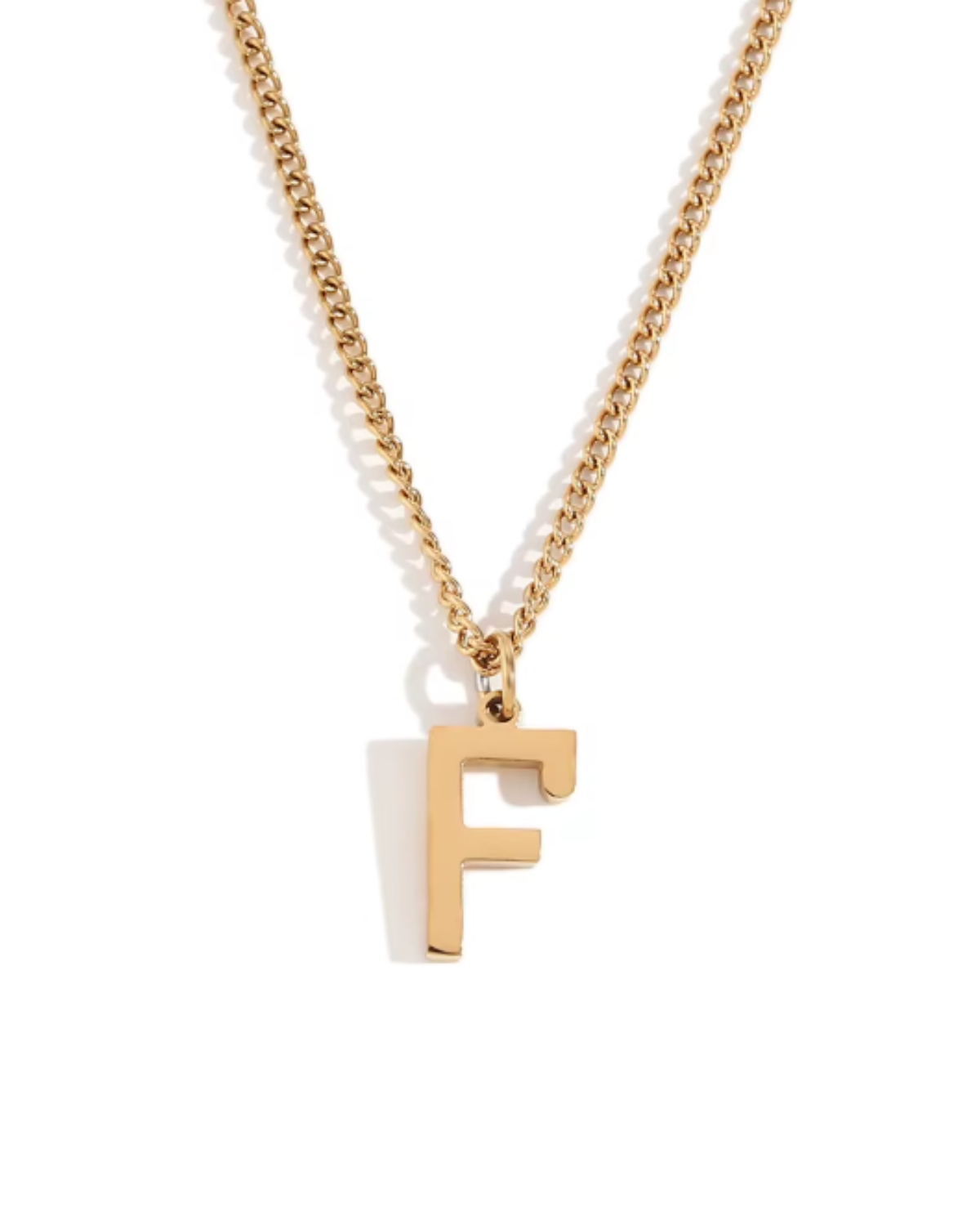 Minimalist Initial Letter Necklace + Pendant