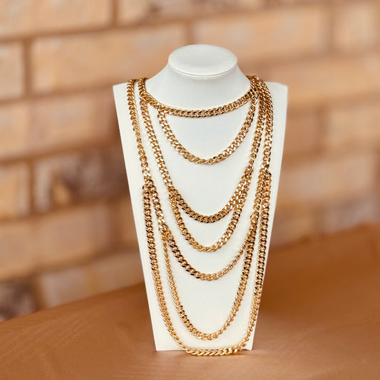 Multi-chain Gold Necklace