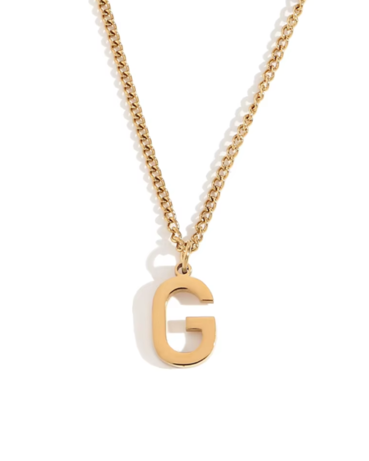 Minimalist Initial Letter Necklace + Pendant