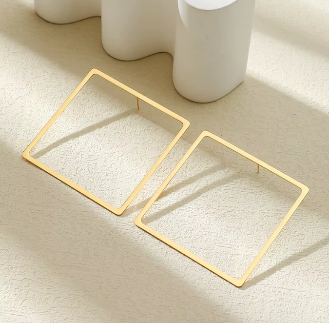 Geometric Hoop Earrings