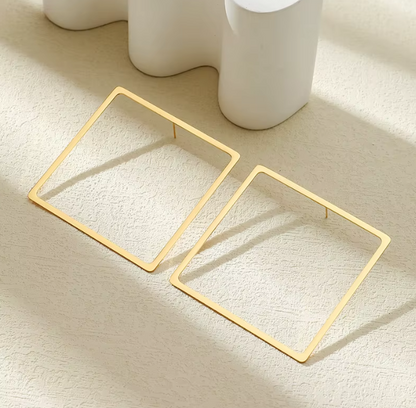 Geometric Hoop Earrings