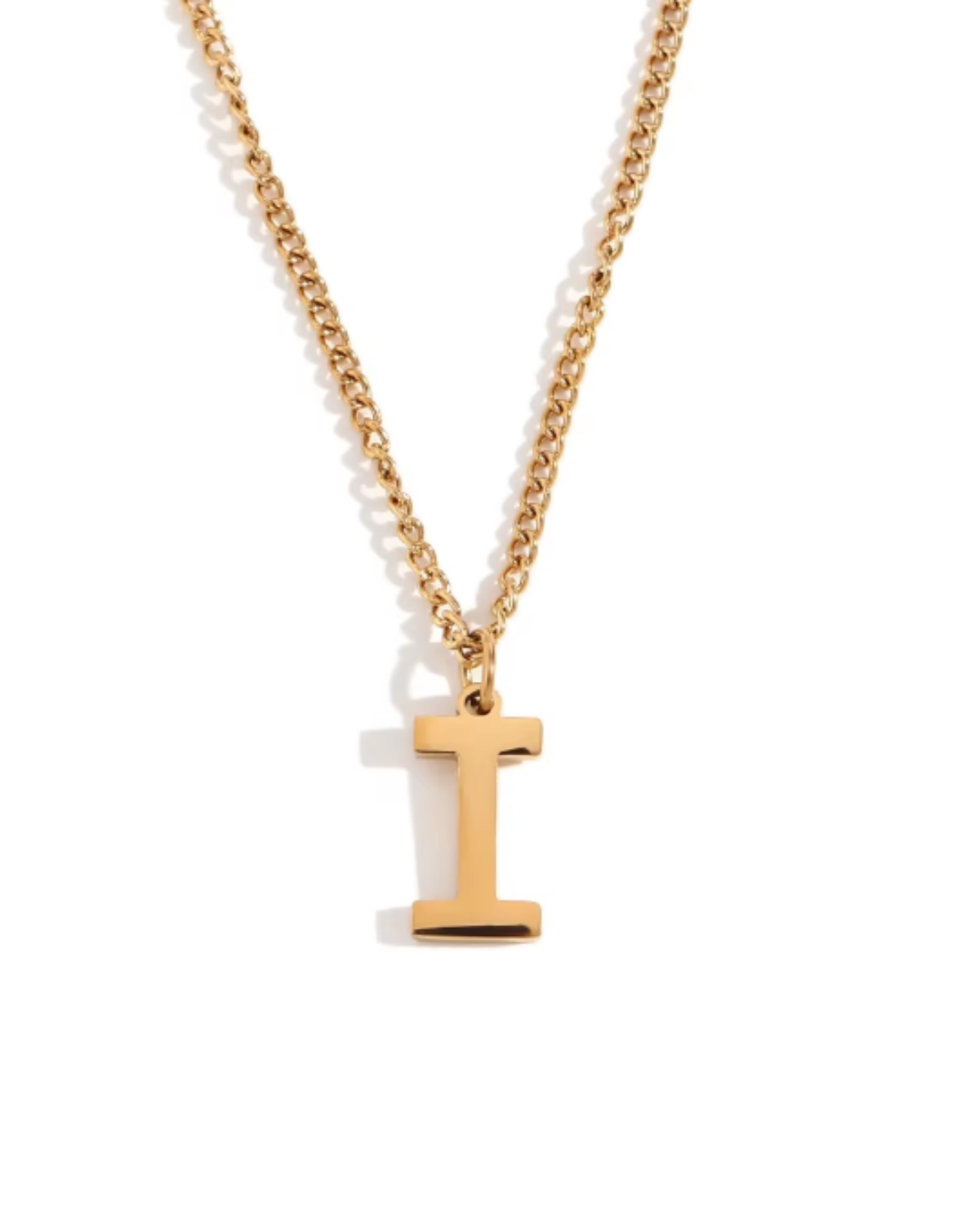 Minimalist Initial Letter Necklace + Pendant