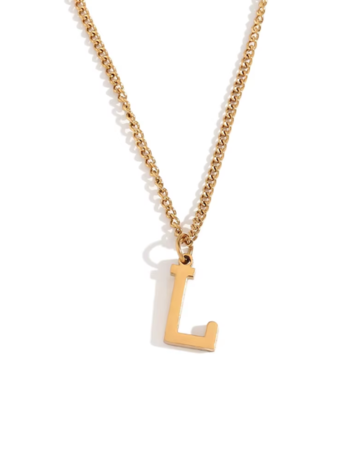 Minimalist Initial Letter Necklace + Pendant