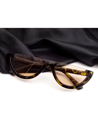 Retro Half-Frame Polarized Sunglasses