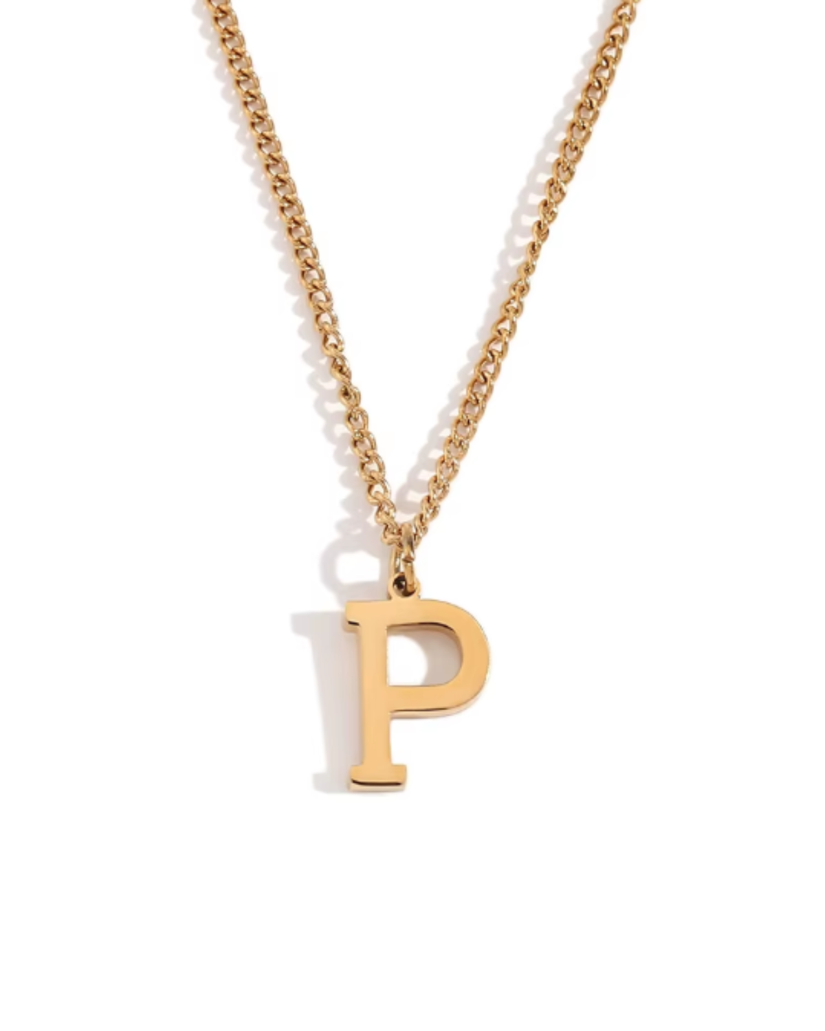 Minimalist Initial Letter Necklace + Pendant