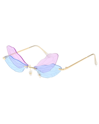 Polarized Rimless Butterfly Sunglasses