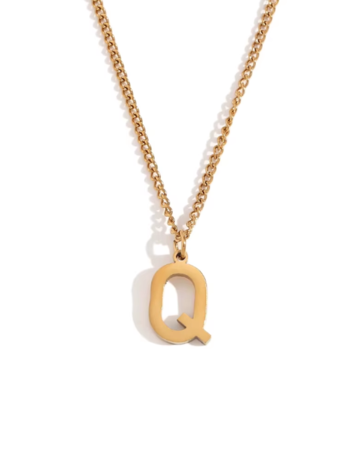 Minimalist Initial Letter Necklace + Pendant