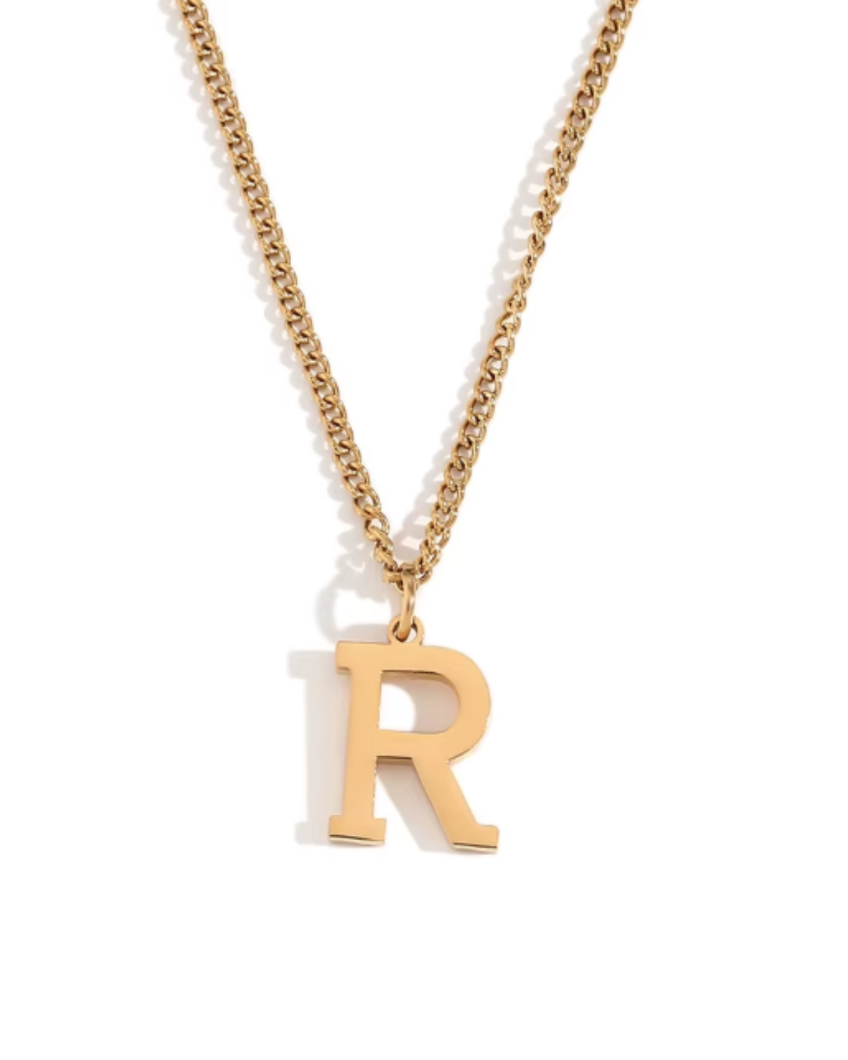Minimalist Initial Letter Necklace + Pendant