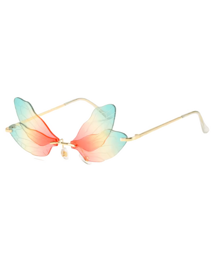 Polarized Rimless Butterfly Sunglasses