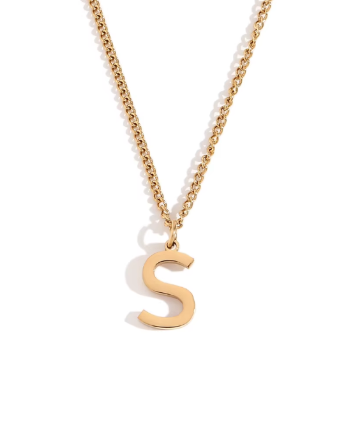 Minimalist Initial Letter Necklace + Pendant