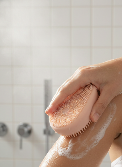 Silicone Body Scrubber Bath Brush – Exfoliating & Massage Cleaner
