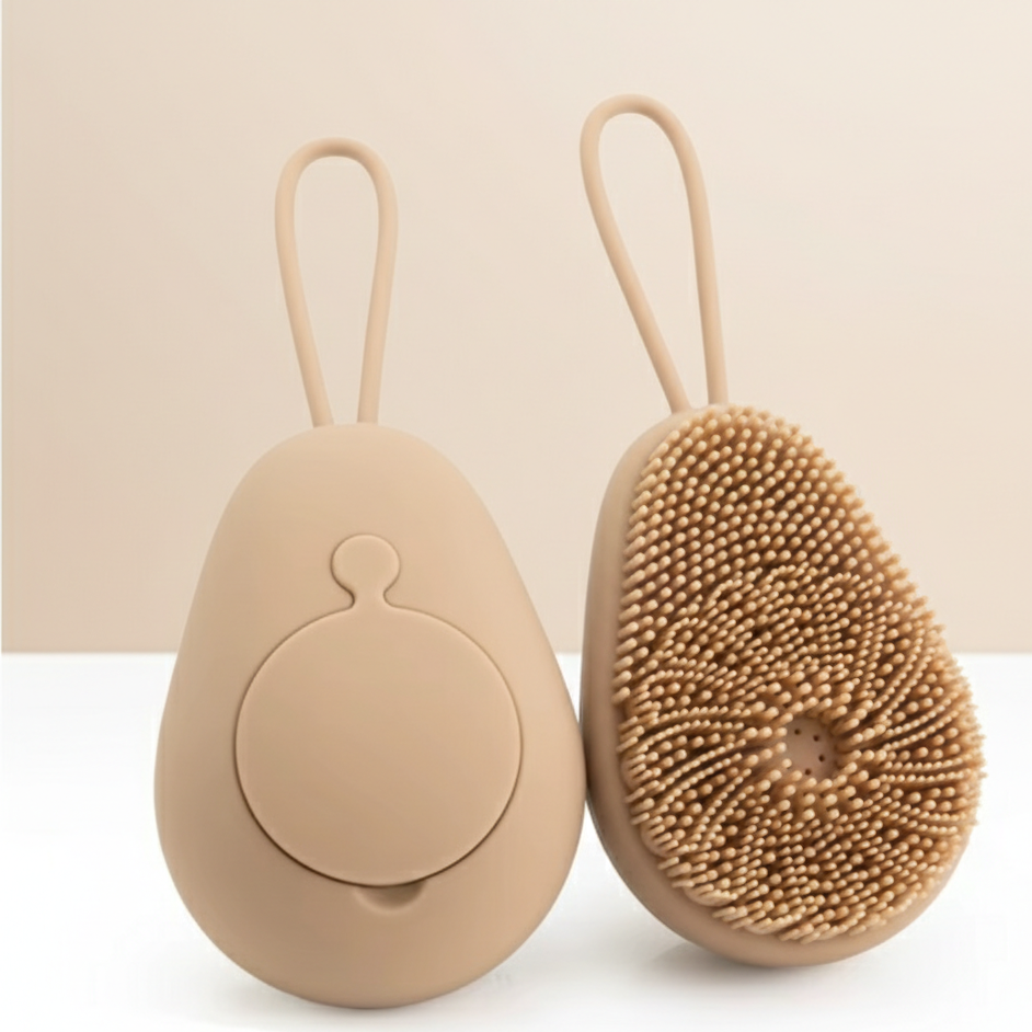 Silicone Body Scrubber Bath Brush – Exfoliating & Massage Cleaner