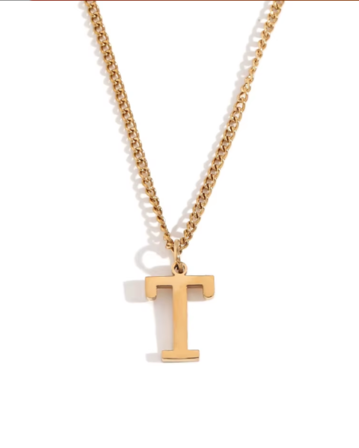 Minimalist Initial Letter Necklace + Pendant