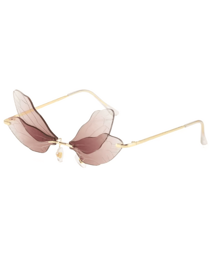 Polarized Rimless Butterfly Sunglasses