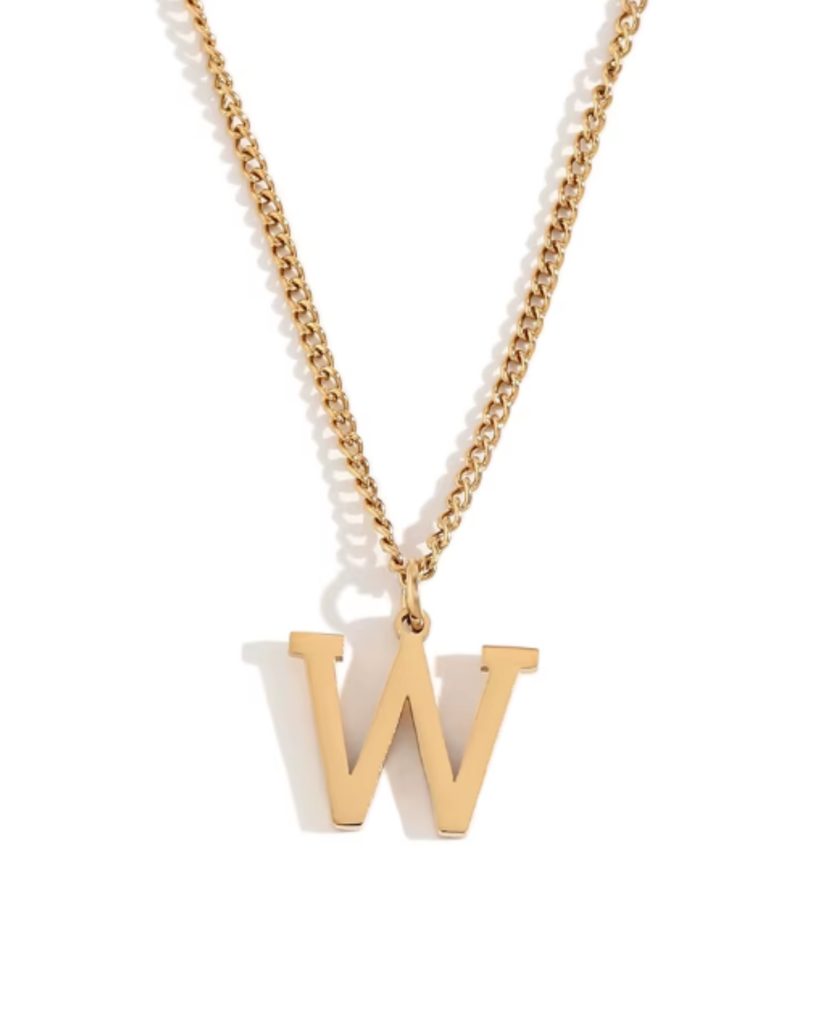 Minimalist Initial Letter Necklace + Pendant