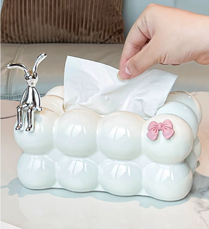 Bubble Plastic Tissue Box Organizer