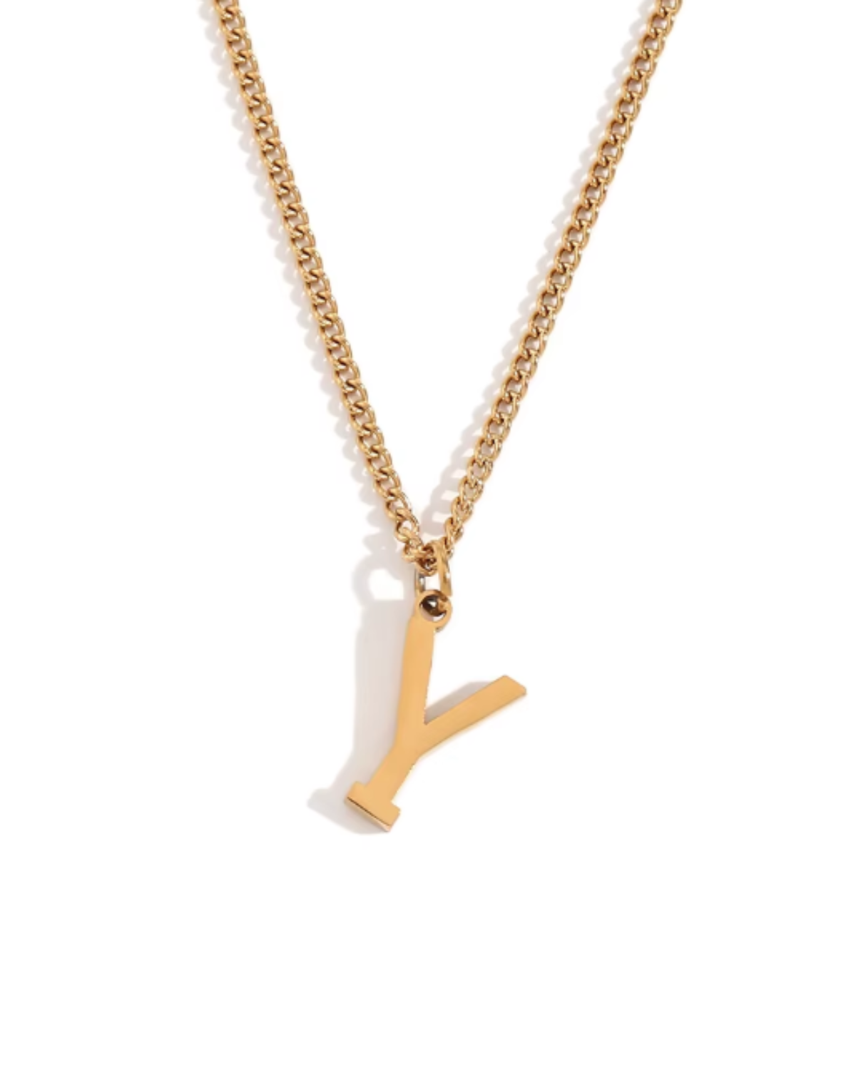 Minimalist Initial Letter Necklace + Pendant