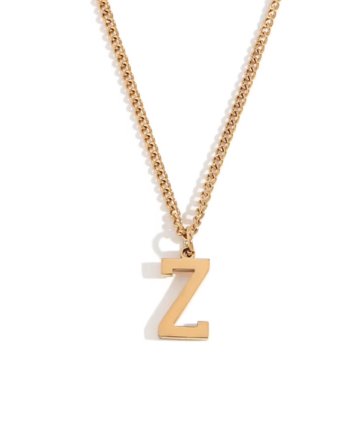 Minimalist Initial Letter Necklace + Pendant